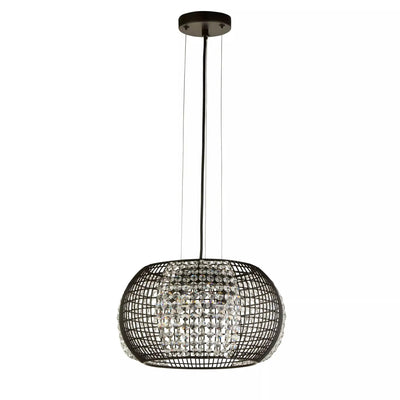Hanglamp Cage 4-lichts - Matt black by Searchlight