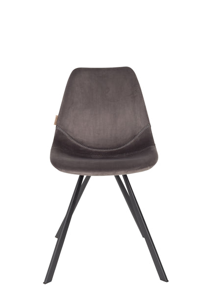 Chair Franky Velvet Grey