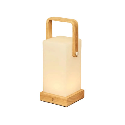 Tafellamp oplaadbaar Harper lichtbruin hout