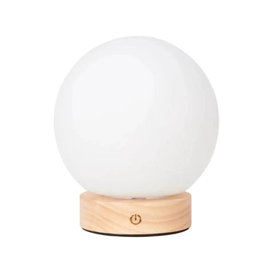 Tafellamp oplaadbaar Flore lichtbruin hout by Tavellio - Amsterdam