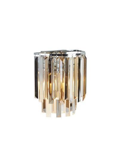 Wandlamp Clarissa 2Lt Chrome & Mixed Glass by Searchlight