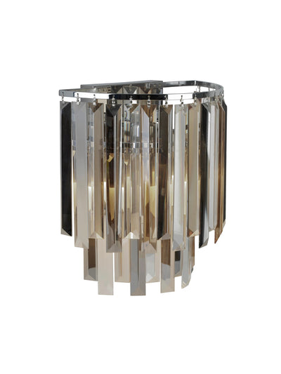 Wandlamp Clarissa 2Lt Chrome & Mixed Glass by Searchlight