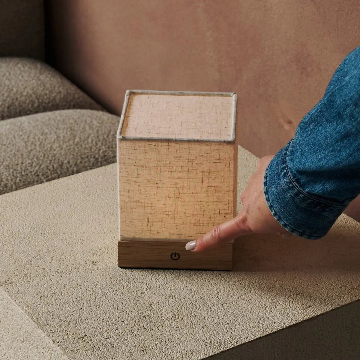 Tafellamp oplaadbaar Zano lichtbruine