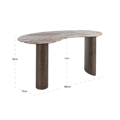 Bureau Brando roze-beige by Richmond Interiors