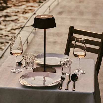 Tafellamp oplaadbaar Hugo Mokka Bruin