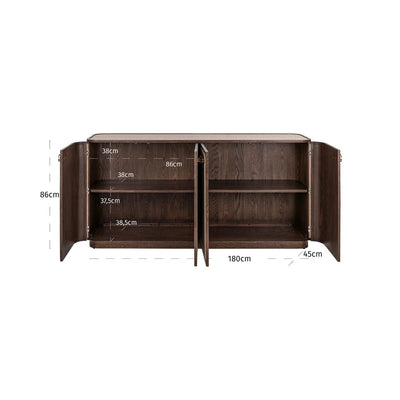 Dressoir Willox bruin 4-deurs by Richmond Interiors