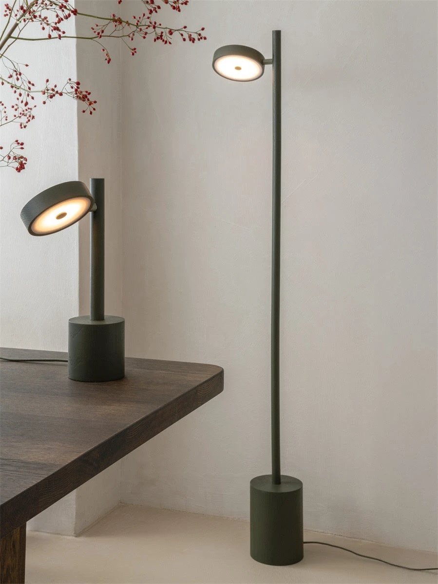 Vloerlamp Ash Wood Okinawa Green 146cm by GOOD&MOJO