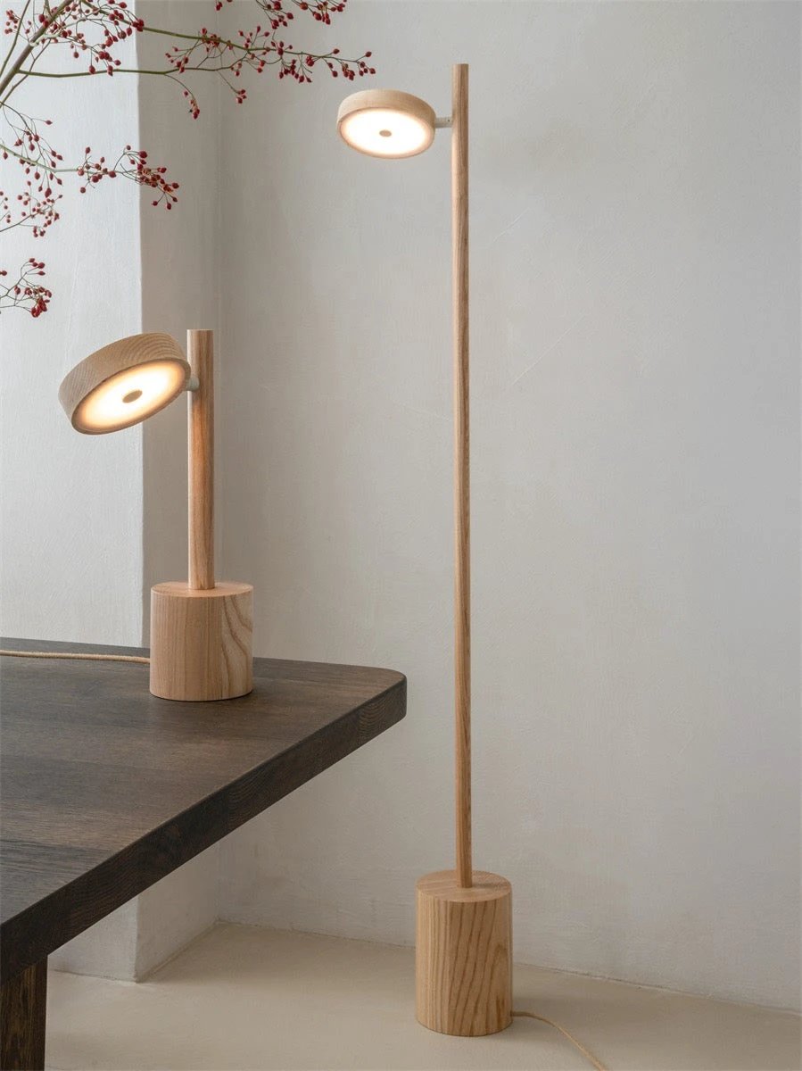 Vloerlamp Ash Wood Okinawa Natural 146cm by GOOD&MOJO