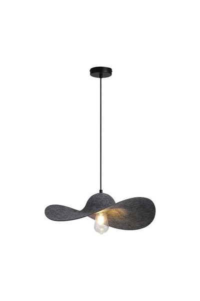 Hanglamp Ripple 1Lt Black Metal, Felt by Searchlight