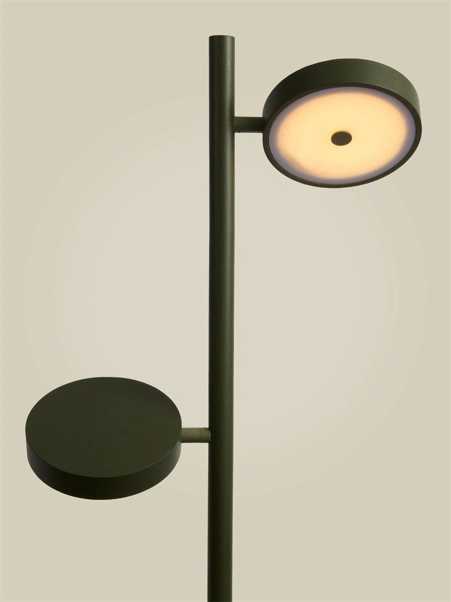 Vloerlamp Ash Wood Okinawa Green 2L by GOOD&MOJO