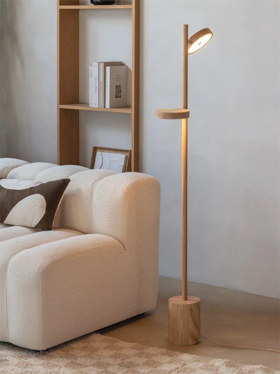 Vloerlamp Ash Wood Okinawa Natural 2L by GOOD&MOJO