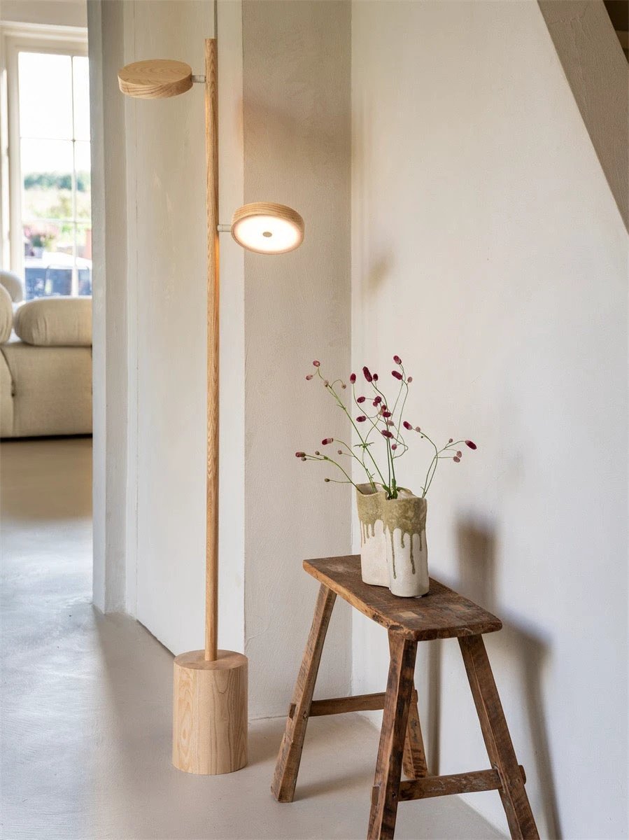 Vloerlamp Ash Wood Okinawa Natural 2L by GOOD&MOJO