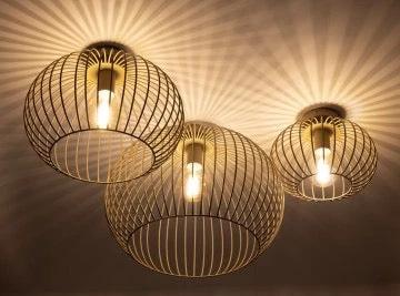 Plafondlamp Wire Mat Zand Ø30cm by ETH