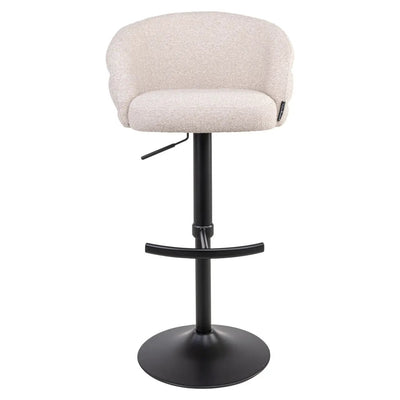 Barstoel Nikki biscotti draaibaar brandvertragend by Richmond Interiors