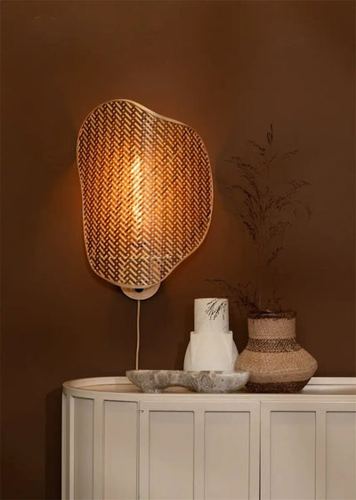 Wandlamp Kinabalu - Naturel/Bruin by GOOD&MOJO