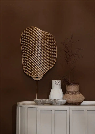 Wandlamp Kinabalu - Naturel/Bruin by GOOD&MOJO