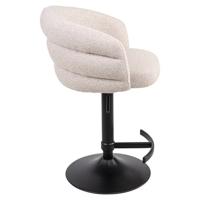 Barstoel Nikki biscotti draaibaar brandvertragend by Richmond Interiors