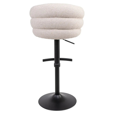 Barstoel Nikki biscotti draaibaar brandvertragend by Richmond Interiors