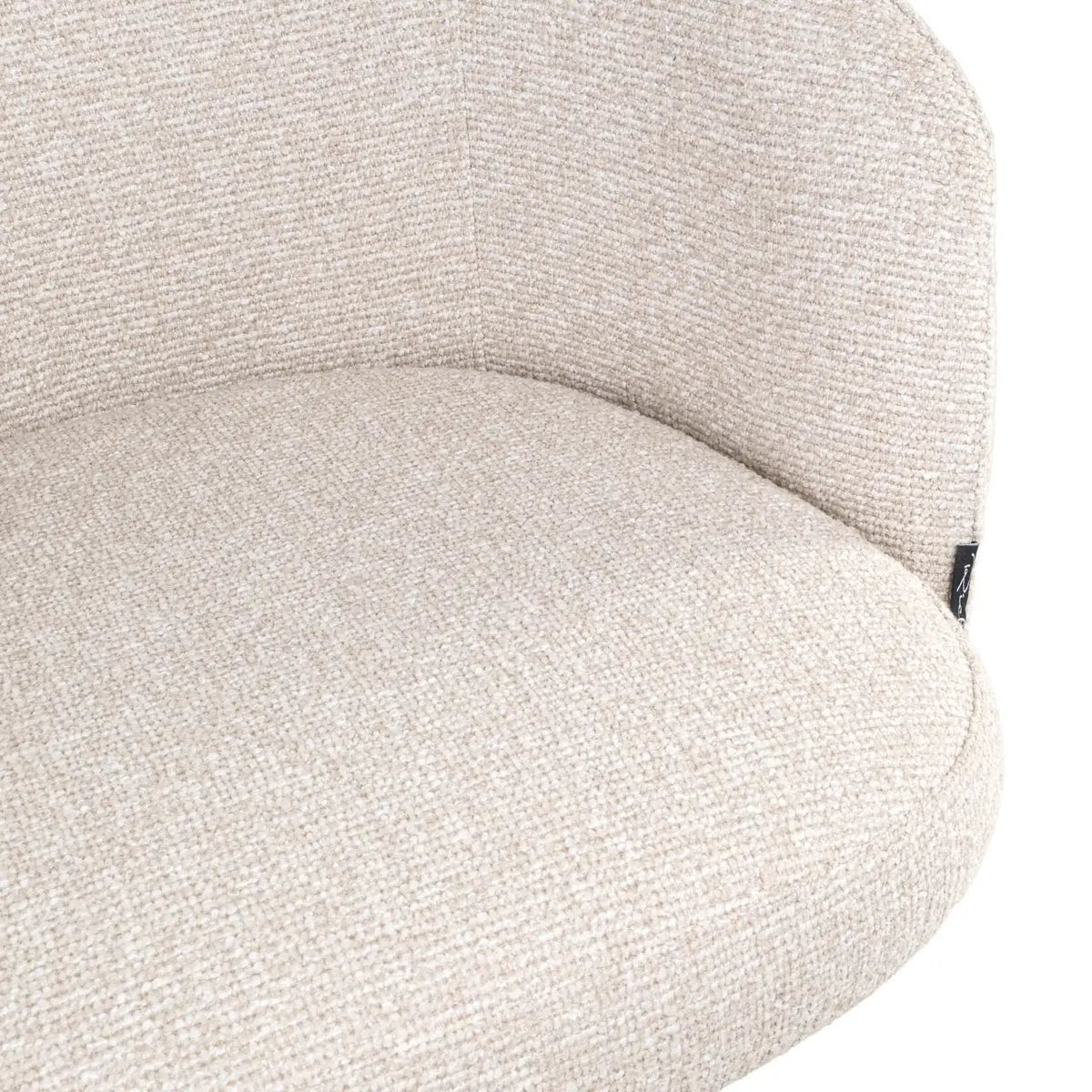 Barstoel Nikki biscotti draaibaar brandvertragend by Richmond Interiors