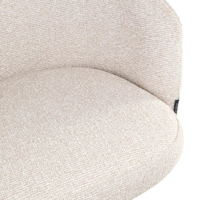 Barstoel Nikki biscotti draaibaar brandvertragend by Richmond Interiors