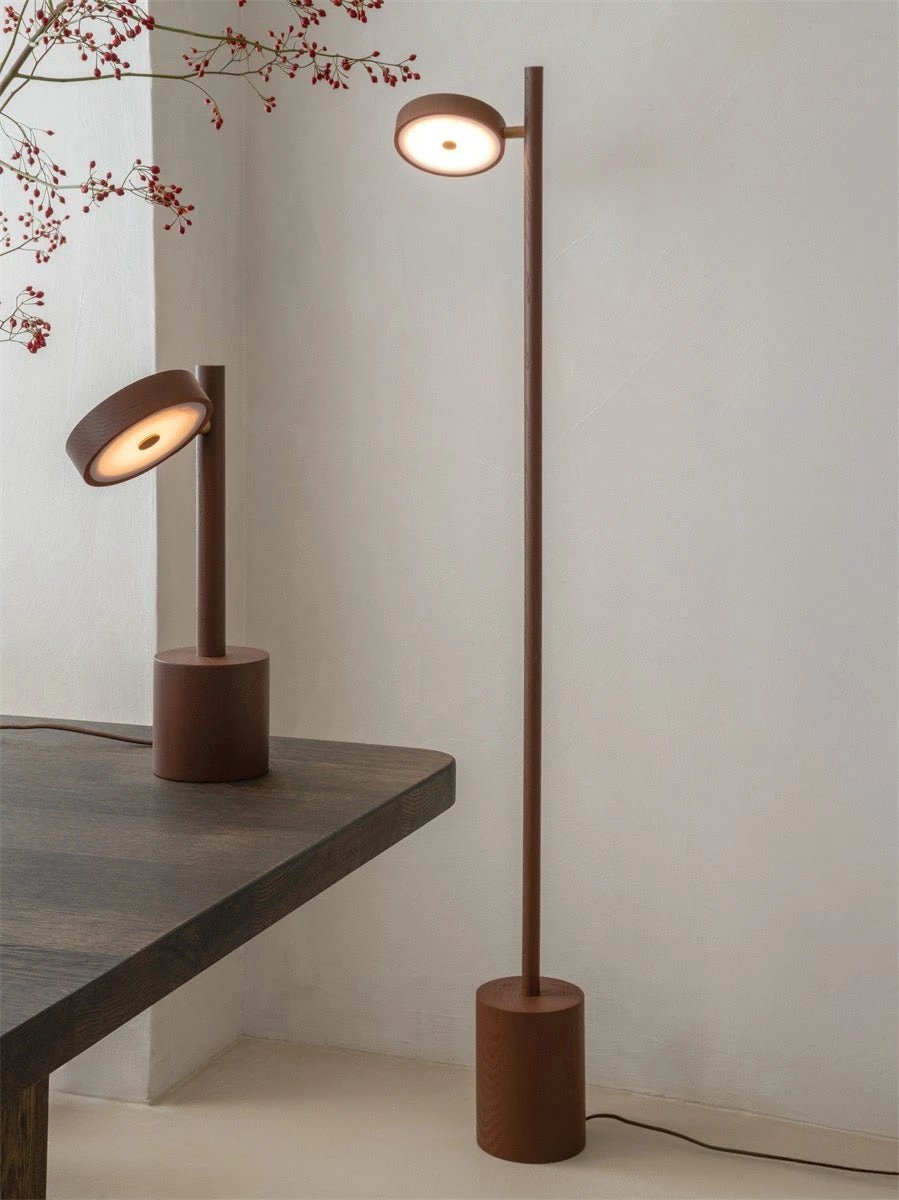 Vloerlamp Ash Wood Okinawa Brown 146cm by GOOD&MOJO