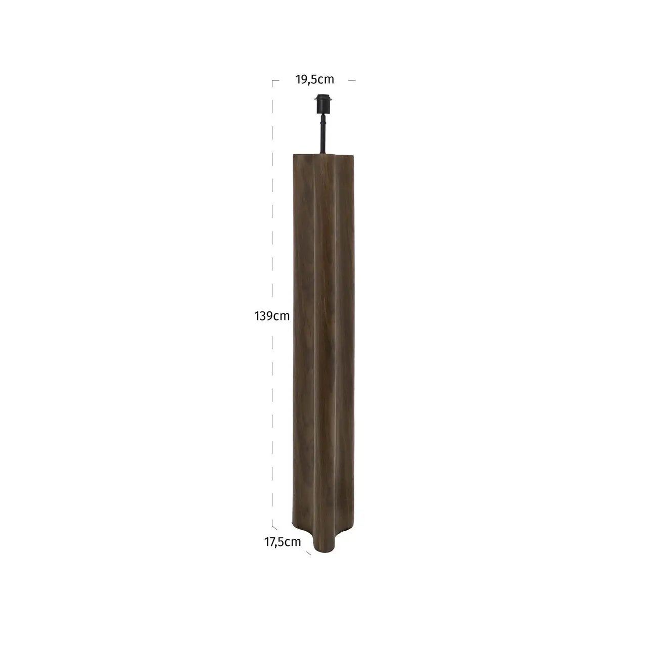 Vloerlamp Jamy walnut by Richmond Interiors