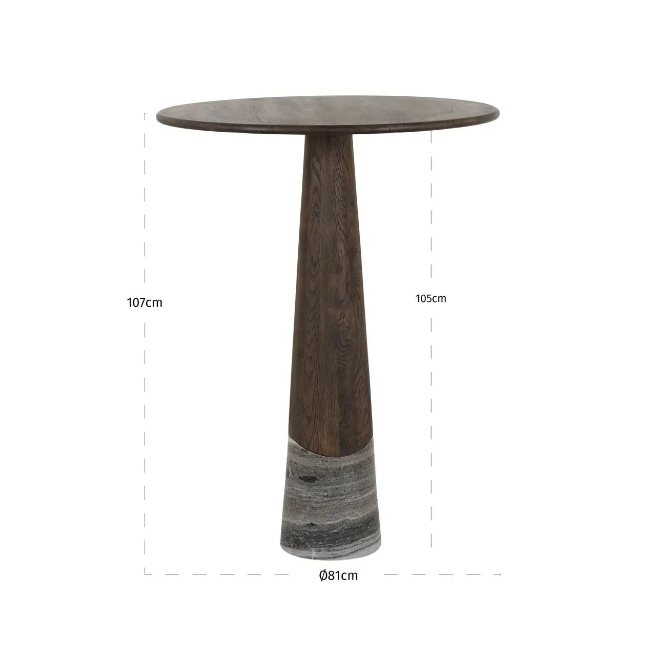 Bartafel Harper Gerookt Antraciet by Richmond Interiors