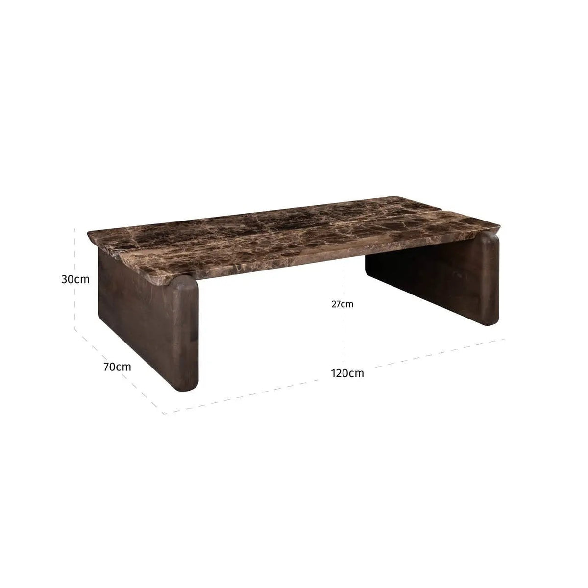 Salontafel Lagrasse donkerbruin by Richmond Interiors