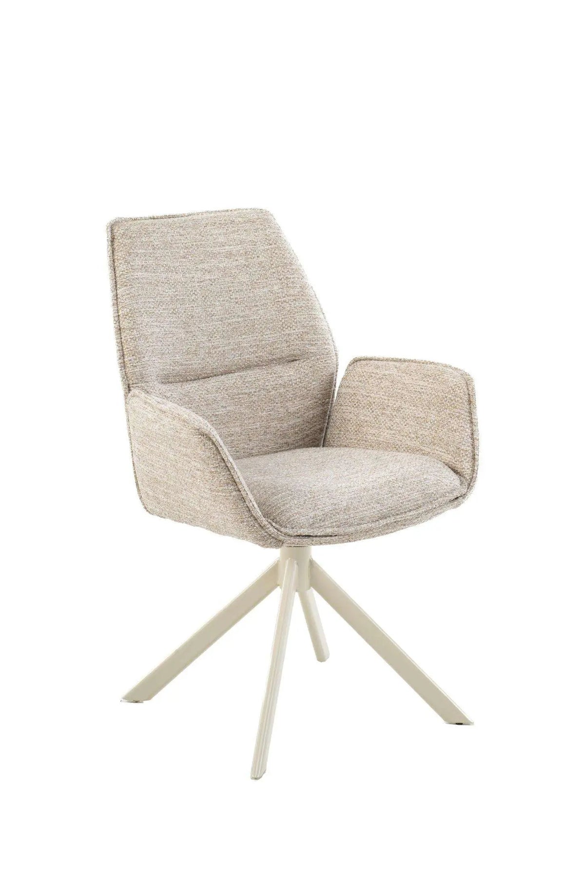 Eetkamerstoel London 360 Draai beige | Be great cream by Moods Collection