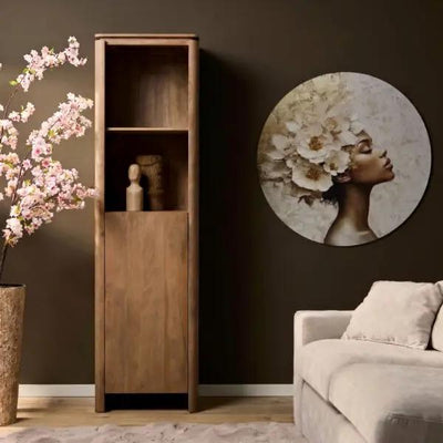 Boekenkast Dallas Naturel Mangohout 55 cm by Starfurn