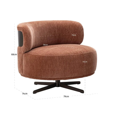 Loungestoel Lauren be straight mocha-mousse by Richmond Interiors