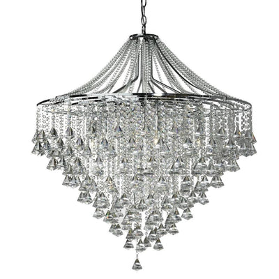 Kroonluchter Dorchester 7Lt Chrome & Crystal by Searchlight