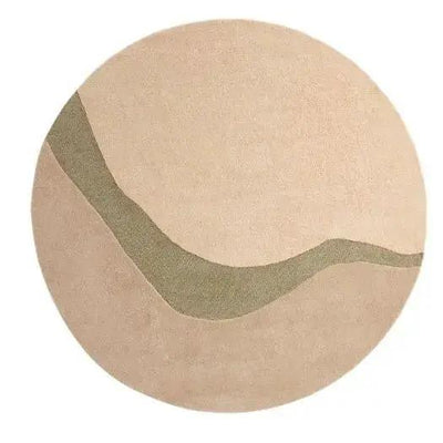 Vloerkleed Organix Rond Khaki - 200Ø by Brinker Carpets