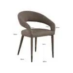 Eetkamerstoel Gia brown chunky by Richmond Interiors