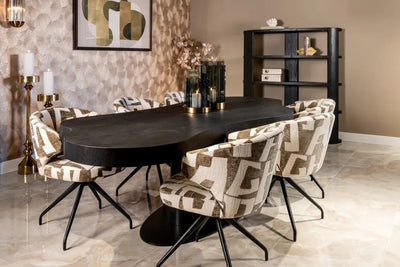 Eetkamerstoel Milly biscotti draaibaar by Richmond Interiors