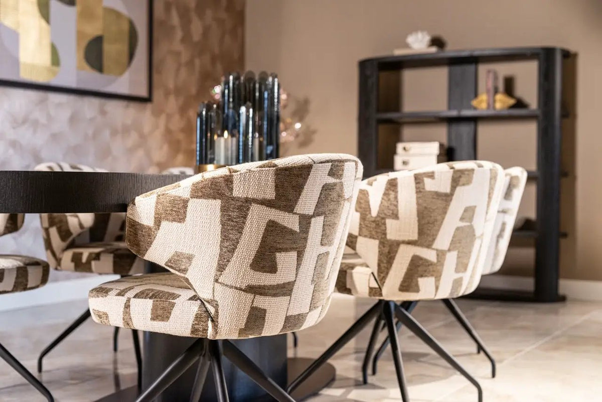 Eetkamerstoel Milly biscotti draaibaar by Richmond Interiors