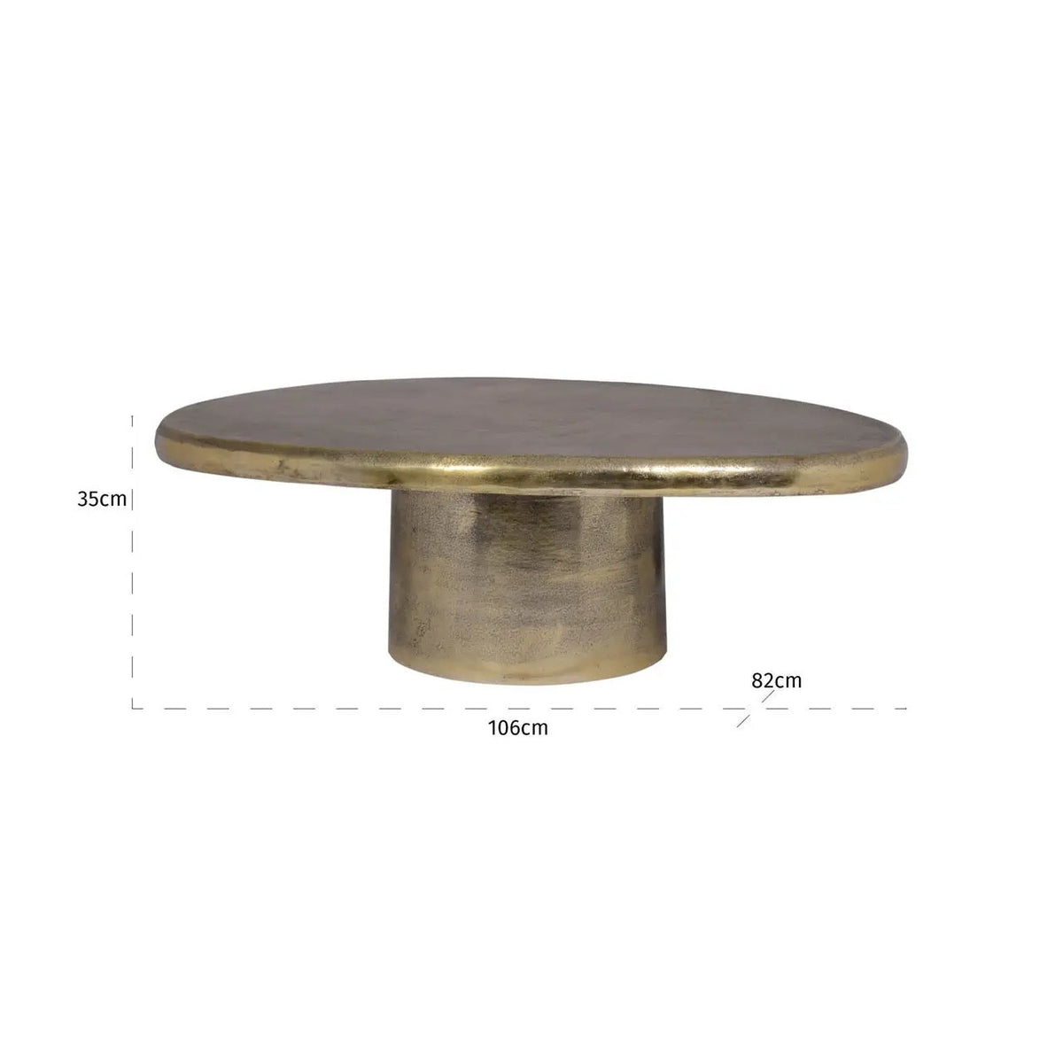 Salontafel Pulitzer (Brushed Gold) by Richmond Interiors