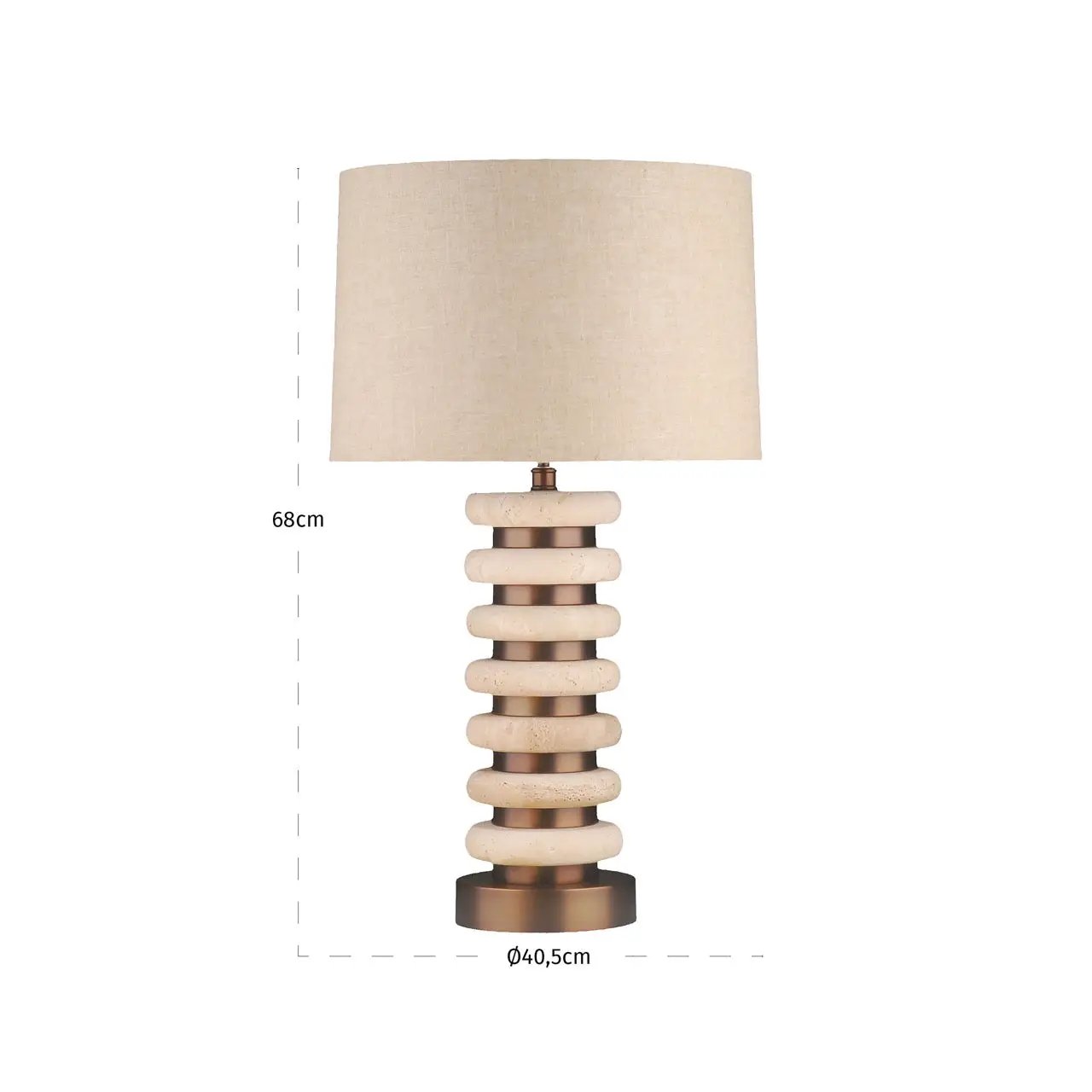 Tafellamp Blair naturel by Richmond Interiors