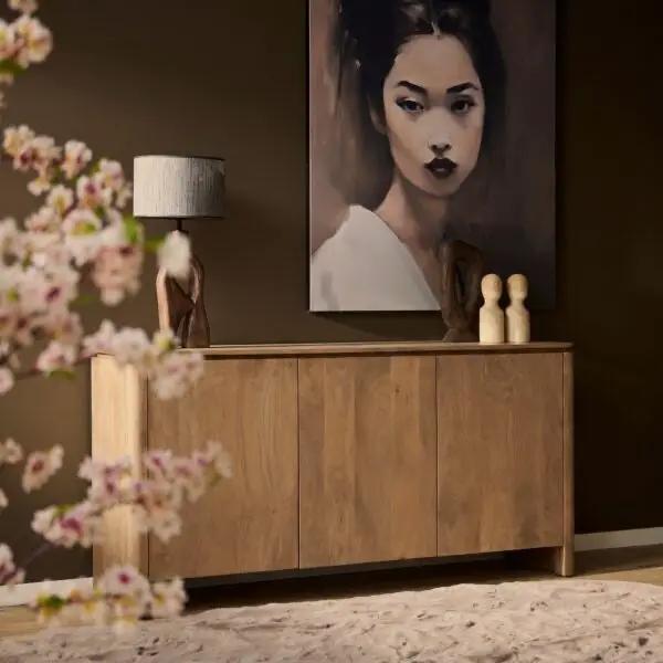 Dressoir Dallas Naturel Mangohout 165 cm by Starfurn