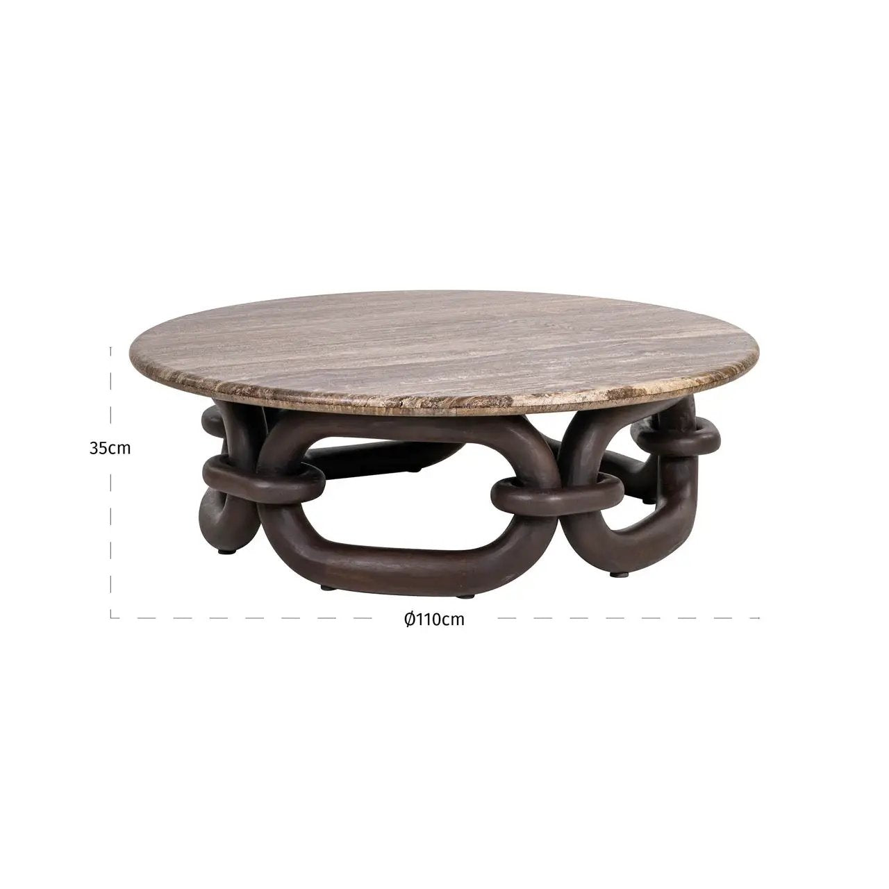 Salontafel Chainey asbruin by Richmond Interiors