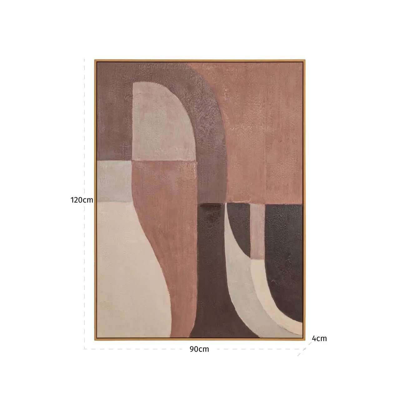 Wanddecoratie Tatu links bruin by Richmond Interiors