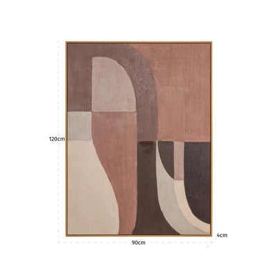 Wanddecoratie Tatu links bruin by Richmond Interiors