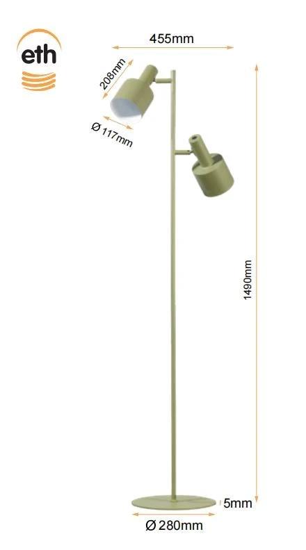 Vloerlamp Sledge 3L Groen by ETH