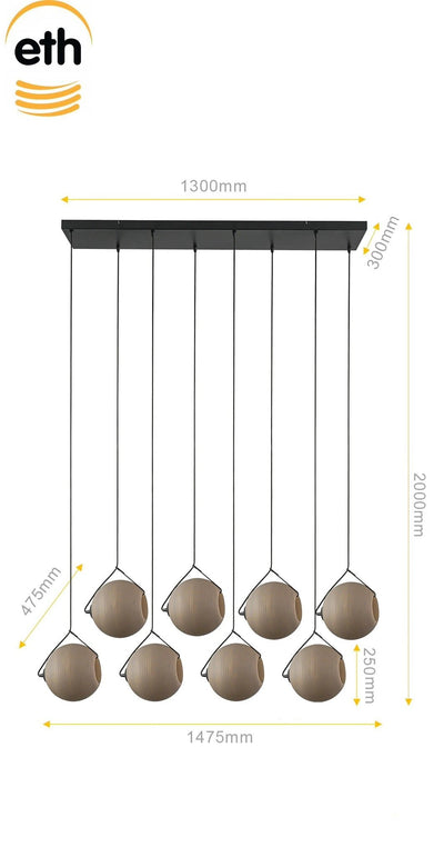 Hanglamp Orb Saturn 8L by ETH