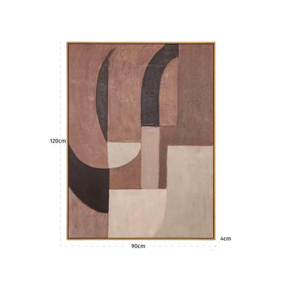 Wanddecoratie Tatu rechts bruin by Richmond Interiors