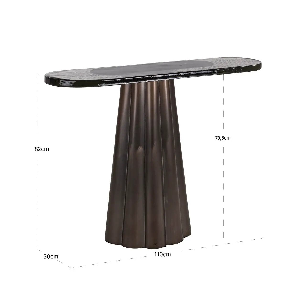 Consoletafel Barwick antiek messing by Richmond Interiors