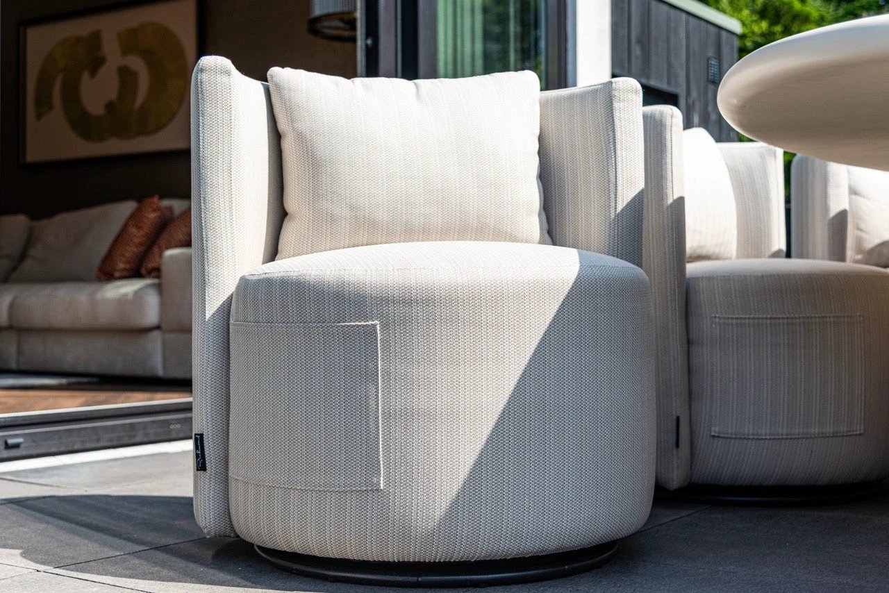 Tuineetkamerstoel Marlin beige, draaibaar by Richmond Interiors