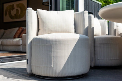 Tuineetkamerstoel Marlin beige, draaibaar by Richmond Interiors