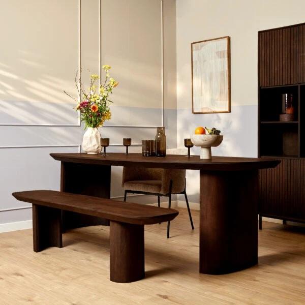 Eettafel Maré Bruin | 240 cm by depauwwonen