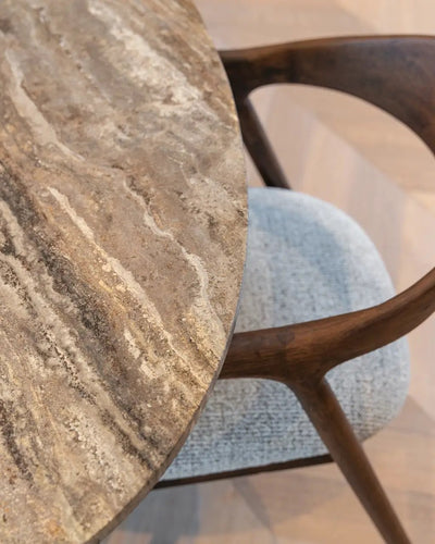 Eetkamerstoel Mihara Mocca Fancy vlamvertragend by Richmond Interiors
